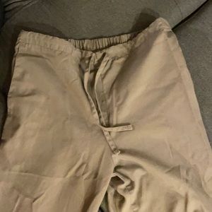 Tall grey/tan scrub pants